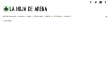 Tablet Screenshot of lahojadearena.com